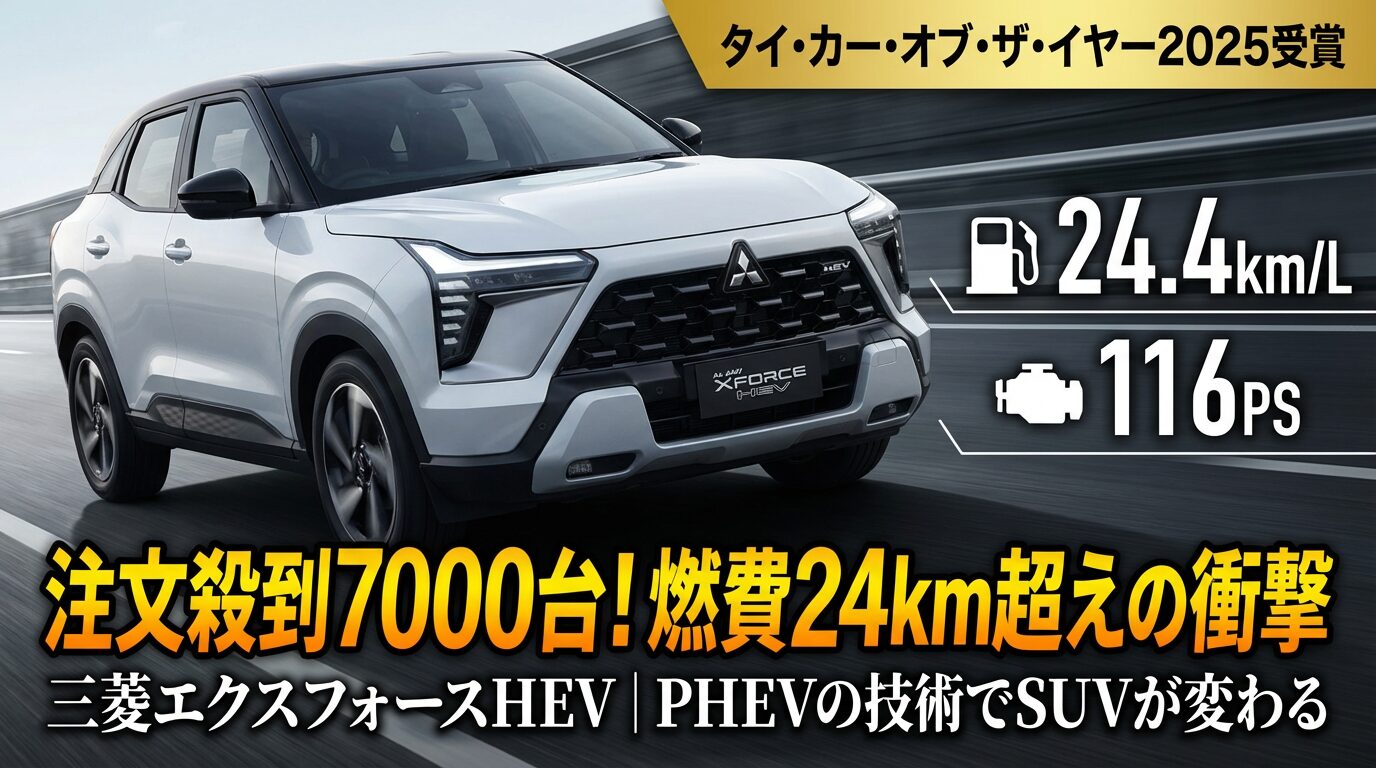三菱エクスフォースHEV注文殺到！燃費24km超えの実力とは